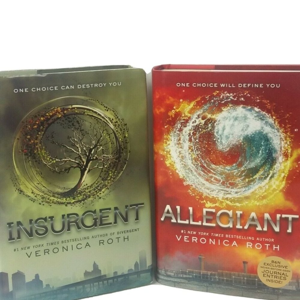 Insurgent and Allegiant Veronica Roth Books 2 & 3 Hardcover Dust Jacket